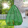 Serre de jardin hivernage dome avec bache PE 160x160x180cm Vert - VOUNOT FR