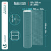 Grillage a maille soude en acier gaine PVC 13mm fil 0.8mm 1x10m vert - VOUNOT FR
