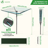 Etendoir a Linge Exterieur Rotatif avec housse de protection et Surface etendage 45m Gris - VOUNOT FR