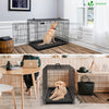 Cage pour chien pliable avec 2 portes verrouillable plateau amovible et housse de protection 107x70x78cm - VOUNOT FR