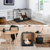 Cage pour chien pliable avec 2 portes verrouillable plateau amovible et housse de protection 92x58x64cm - VOUNOT FR