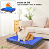 Matelas panier pour chien avec tapis gel rafraichissant amovible 75x50cm - VOUNOT FR