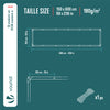 Bâche de Protection en Polyéthylène resistant et impermeable 180g/m² blanche 1.5x6m - VOUNOT FR