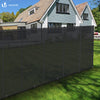 Brise vue occultant en HDPE 90g/m² 1.8x20m avec attaches de fixation anthracite - VOUNOT FR