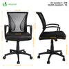 Fauteuil de Bureau Ergonomique pivotant avec dossier toile respirant Noir - VOUNOT FR