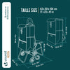 Chariot de courses pliable avec siege Jaune - VOUNOT FR