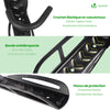 Lot de 4 supports de velo mural avec coussinets de protection noir - VOUNOT FR