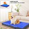Matelas panier pour chien avec tapis gel rafraichissant amovible 115x80cm - VOUNOT FR