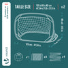 Lot de 2 buts de football pliable pop up 120x80x80cm noir - VOUNOT FR