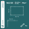 Bâche de Protection en Polyéthylène resistant et impermeable 180g/m² blanche 2x3m - VOUNOT FR