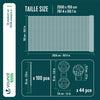 Brise vue occultant en HDPE 90g/m² 1.5x20m avec attaches de fixation anthracite - VOUNOT FR