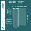 Grillage a maille soude en acier gaine PVC 13mm fil 0.8mm 0.5x10m vert - VOUNOT FR