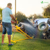 Leve tracteur Tondeuse Supporte 400 kg max Jaune - VOUNOT FR