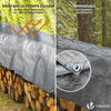 Bâche de Protection en Polyéthylène resistant et impermeable 180g/m² gris et noir 3x4m - VOUNOT FR