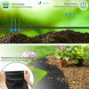 Toile de paillage contre les mauvaises herbes 50Mx2M avec 100 piquets Anti-UV 100g/m2 - VOUNOT FR