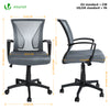 Fauteuil de Bureau Ergonomique pivotant avec dossier toile respirant Gris - VOUNOT FR