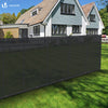 Brise vue occultant en HDPE 90g/m² 1x20m avec attaches de fixation anthracite - VOUNOT FR