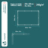 Bâche de Protection en Polyéthylène resistant et impermeable 240g/m² blanche 2x3m - VOUNOT FR