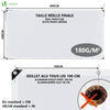 Bâche de Protection en Polyéthylène resistant et impermeable 180g/m² blanche 4x8m - VOUNOT FR