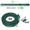Kit de lamelles occultantes PVC brise vue 300m x 4.7cm avec 600 clips Vert - VOUNOT FR