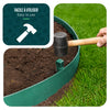 Bordure de jardin PE haute flexible 20M avec piquets vert