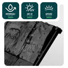 Lot de 175 pcs Bordure de jardin imitation pierre facile a installer 26.7m noir - VOUNOT FR