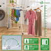 Sechoir a linge etendoir sur pied avec ailes hautes 175x92x106cm Blanc - VOUNOT FR