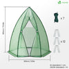 Serre de jardin hivernage dome avec bache PE 160x160x180cm Vert - VOUNOT FR