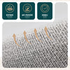 Lot de 6 Sacs de Rangement Drap de Lit Pliable 38,5x33x12cm Gris - VOUNOT FR