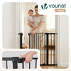 Barriere de securite a pression sans percage Largeur 88-96cm Metal noir - VOUNOT FR