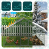 Enclos poulailler en metal galvanise et grillage avec bache PE 400x300x200cm - VOUNOT FR
