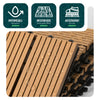 Lot de 16 dalles clipsables exterieures 30x30cm en Composite WPC Couleur bois - VOUNOT FR