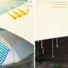 Voile d'ombrage Triangle en Polyester Imperméable avec Kit de Montage 3x3x3m Beige - VOUNOT FR