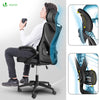 Fauteuil de Bureau Ergonomique pivotant avec appui tête et dossier toile respirant Noir - VOUNOT FR
