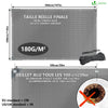 Bâche de Protection en Polyéthylène resistant et impermeable 180g/m² gris et noir 3x5m - VOUNOT FR