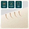 Lot de 6 Sacs de Rangement Drap de Lit Pliable 38,5x33x12cm Beige - VOUNOT FR