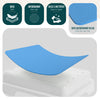 Marche pied antiderapant salle de bain empilable 43x33x11cm PP EVA bleu - VOUNOT FR