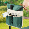 Agenouilloir tabouret de jardin 2 en 1 avec pochette de rangement EVA vert - VOUNOT FR