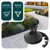 Bordure de jardin plastique flexible 10m avec piquets noir - VOUNOT FR