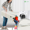 Panier a linge pliable 145L avec sac intérieur cadre bambou et couvercle beige - VOUNOT FR