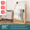 Porte serviettes sur pied en bambou 4 niveaux - VOUNOT FR