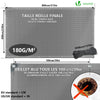 Bâche de Protection en Polyéthylène resistant et impermeable 180g/m² gris et noir 6x8m - VOUNOT FR
