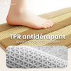 Lot de 2 Tapis de Bain Antidérapant chenille microfibre 60x90cm beige - VOUNOT FR