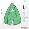 Serre de jardin hivernage dome avec bache PE 160x160x180cm Vert - VOUNOT FR