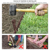 Bordure de jardin PE flexible 20M x 8 CM avec piquets marron - VOUNOT FR