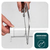 Store moustiquaire pour fenetre enroulable et recoupable en pvc L100 x H160 cm Blanc