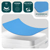 Marche pied antiderapant salle de bain empilable 50x40x10cm PP EVA bleu - VOUNOT FR