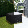 Housse salon de jardin bache de protection 420D 135x135x73cm noire - VOUNOT FR