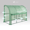Serre de jardin hivernage murale adossee avec bache PE 300x100x180cm vert - VOUNOT FR