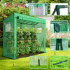 Serre de jardin Serre tomates avec porte et fenetres moustiquaire bache PE renforcee 135g/m2 200x77x170cm Vert - VOUNOT FR